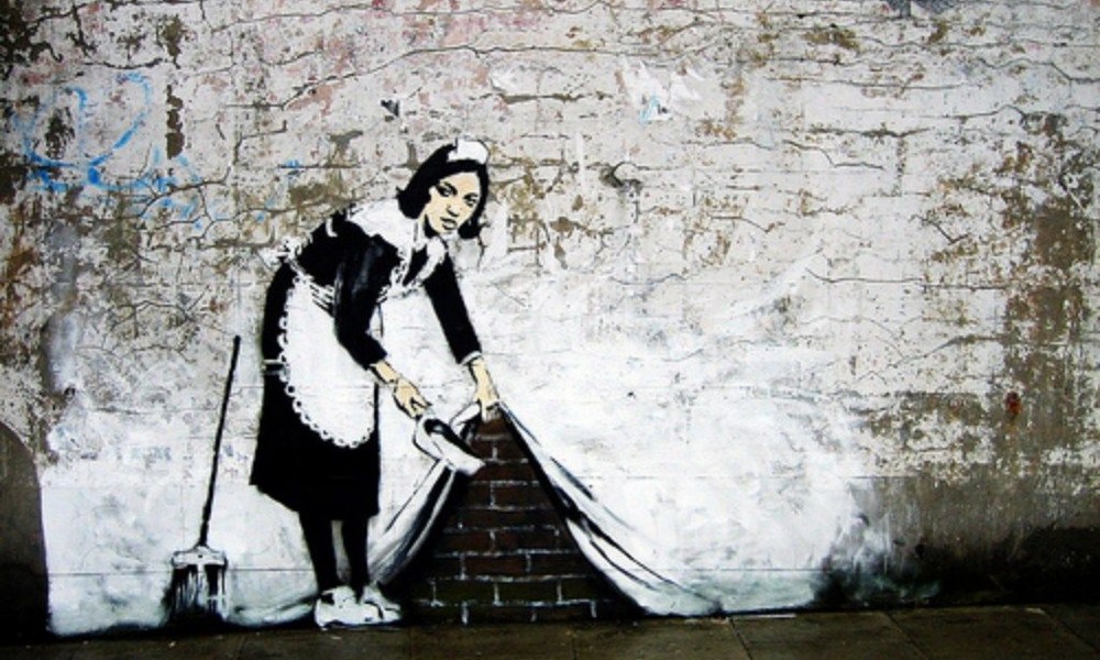 A Very Banksy Christmas? The Mysterious Street Artist Just Left a