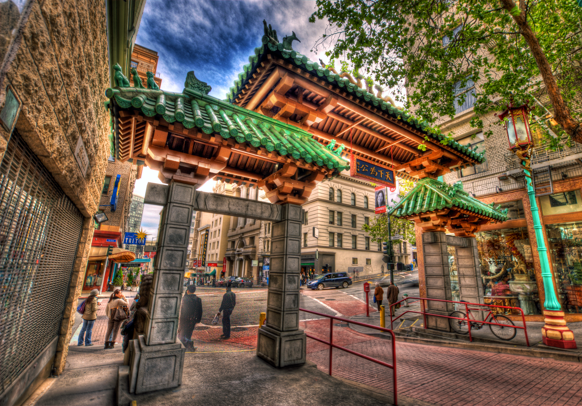 Чайна-Таун (Сан-Франциско). Сан Франциско Chinatown. Чайна Таун ворота. Dragon Gate in Chinatown San Francisco.